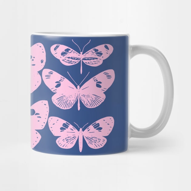 Pink Papillon Butterfly by ApricotBirch